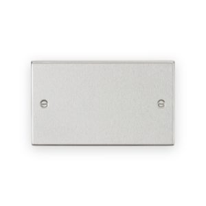 Knightsbridge 2G Blanking Plate - Brushed Chrome - CS86BC