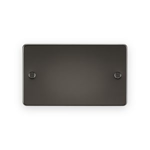 Knightsbridge 2G Blanking Plate in Gunmetal