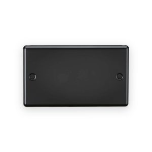 Knightsbridge 2G Blanking Plate - Matt Black