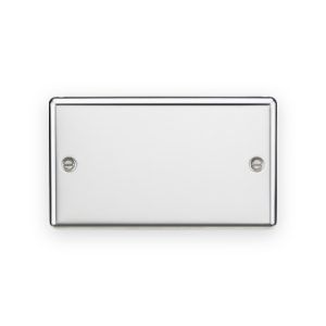 Knightsbridge 2G Blanking Plate - Polished Chrome