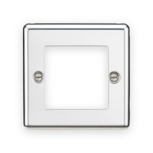 Knightsbridge 2G Modular Faceplate - Polished Chrome