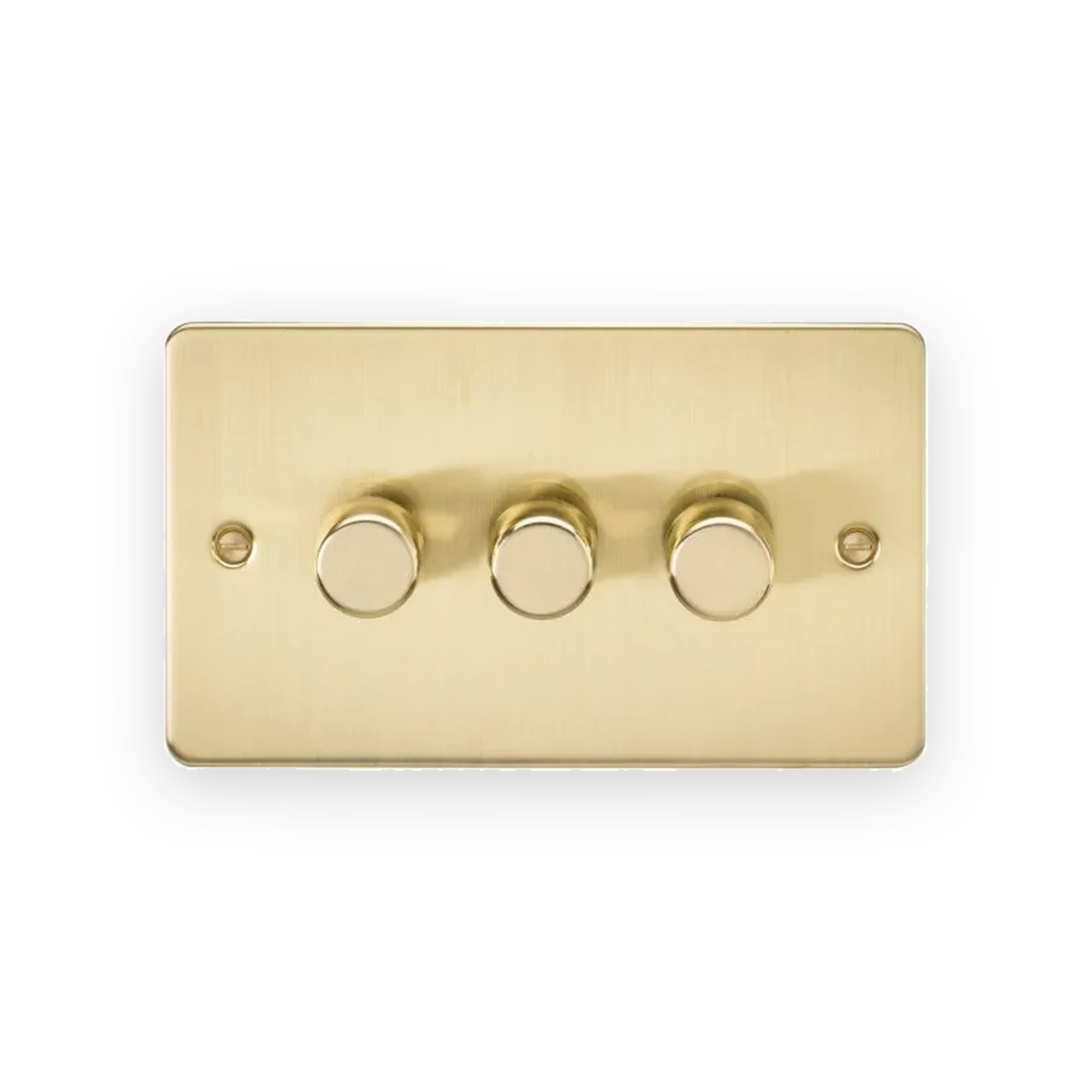 knightsbridge-3g-2-way-10-200w-5-150w-led-intelligent-dimmer-brushed-brass-fp2193bb Knightsbridge 3G 2-Way 10-200W (5-150W LED) Intelligent Dimmer - Brushed Brass