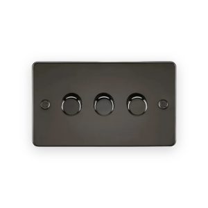 Knightsbridge 3G 2-Way 10-200W (5-150W LED) Intelligent Dimmer - Gunmetal