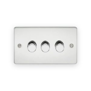 Knightsbridge 3G 2-Way 10-200W (5-150W LED) Intelligent Dimmer - Polished Chrome