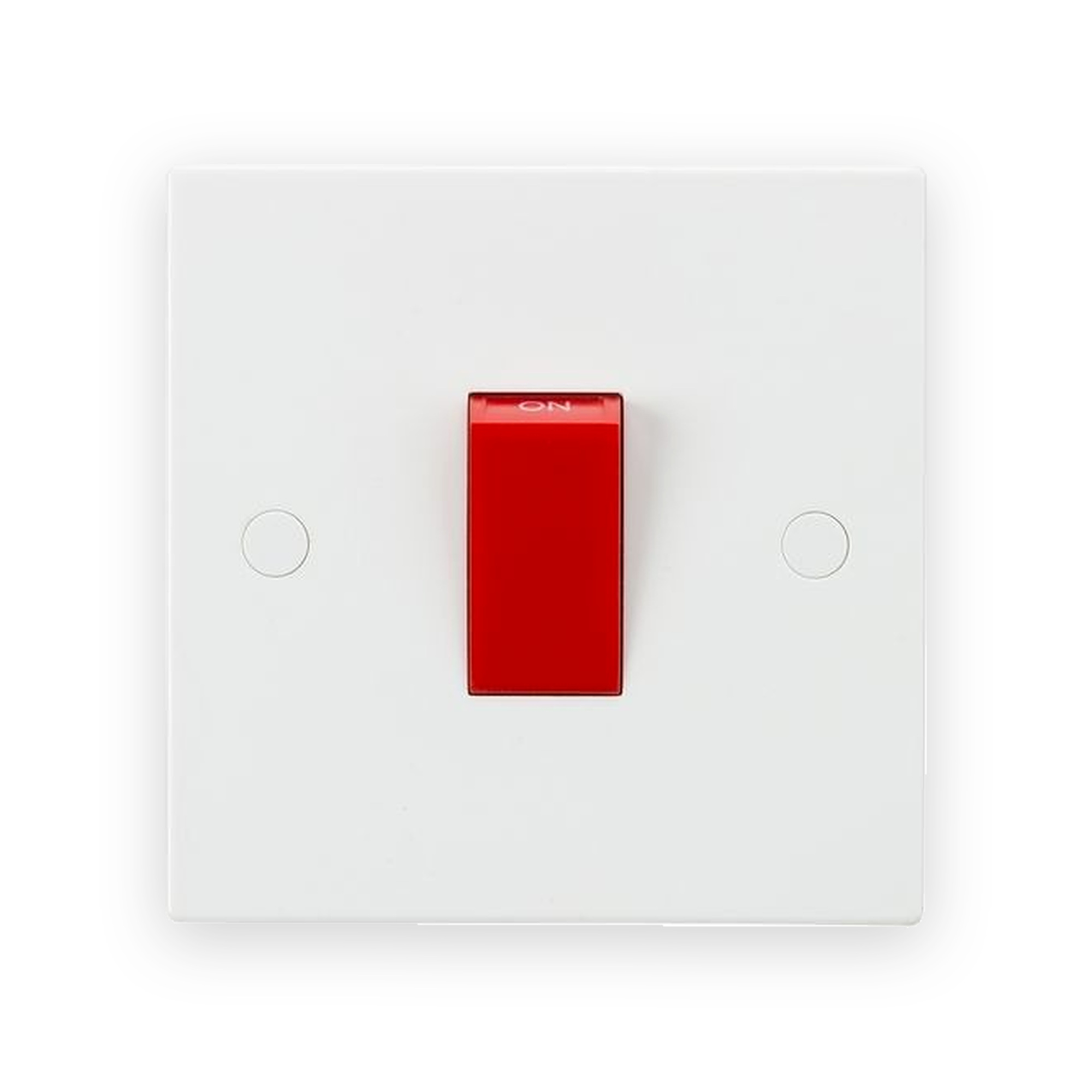 knightsbridge-45a-dp-switch-1g-size-red-rocker-sn8331-gallery-01 Knightsbridge 45A DP Switch (1G Size) - Red Rocker