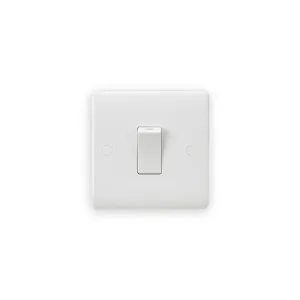 Knightsbridge 45A DP Switch (1G size) - White Rocker (CU8331W)
