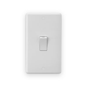 Knightsbridge 45A DP Switch (2G Size) - White Rocker