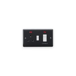 Knightsbridge 45A DP Switch with 13A Socket with Neons [Part M Compliant]