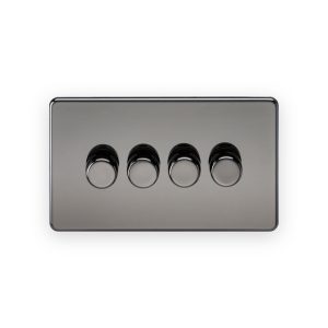 Knightsbridge 4G 2-way 10-200W (5-150W LED) Intelligent dimmer - Black Nickel