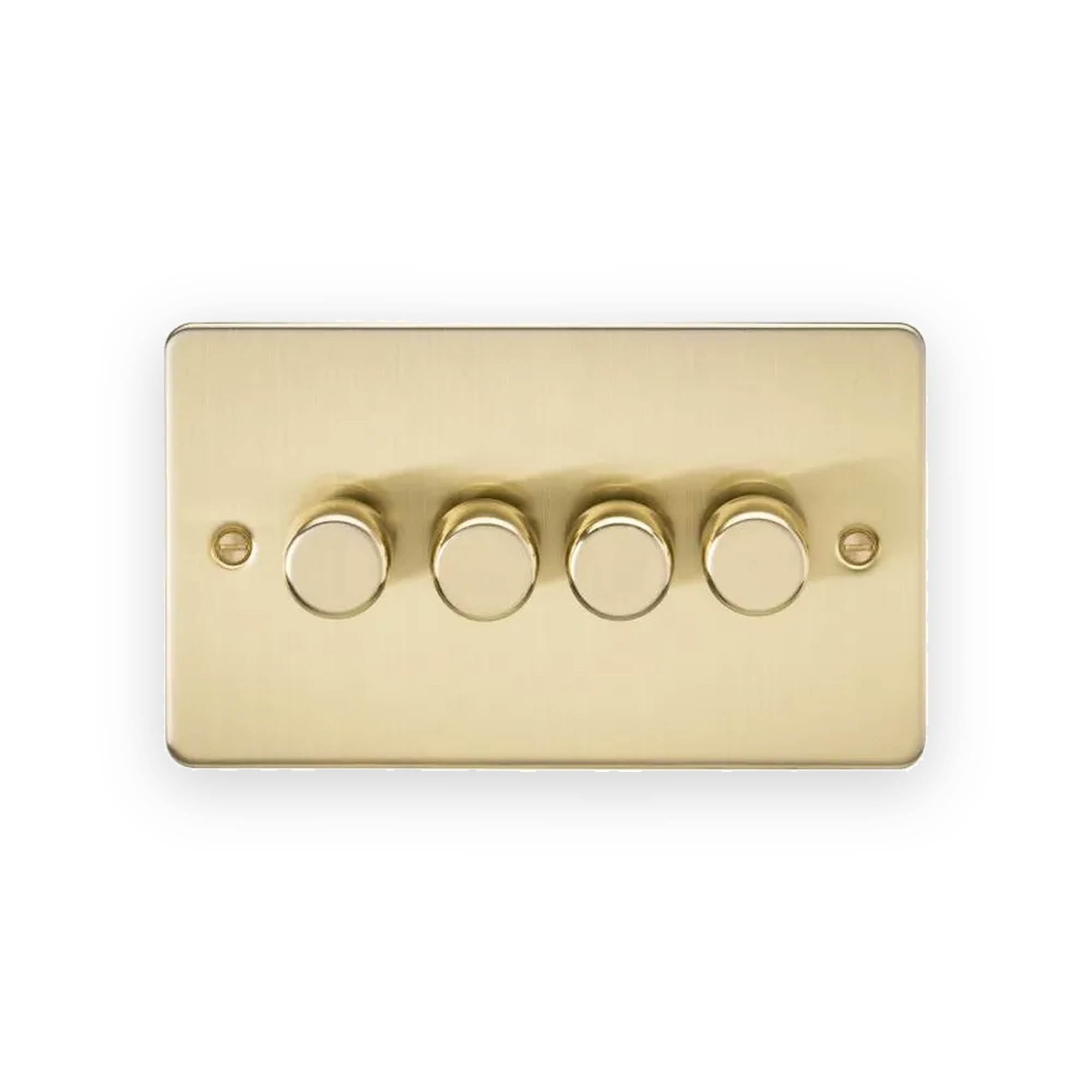 knightsbridge-4g-2-way-10-200w-5-150w-led-intelligent-dimmer-brushed-brass-fp2194bb Knightsbridge 4G 2-Way 10-200W (5-150W LED) Intelligent Dimmer - Brushed Brass