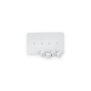 Knightsbridge 4G Dimmer Plate with Matching Dimmer Caps
