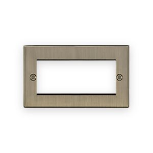 Knightsbridge 4G Modular Faceplate - Antique Brass