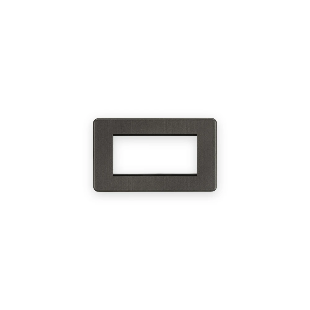 Knightsbridge 4G Modular Faceplate - Smoked Bronze Knightsbridge 4G Modular Faceplate - Smoked Bronze
