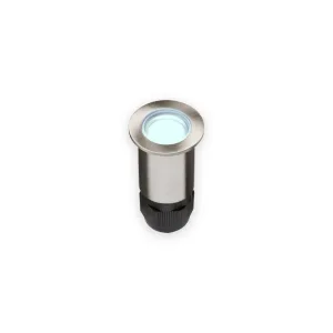 Knightsbridge 4IPB IP67 24V Small Stainless Steel Ground Fitting 4 x Blue LED