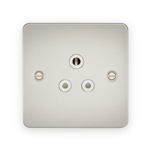 Knightsbridge 5A Unswitched Socket in Pearl with White Insert