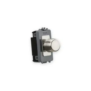 Knightsbridge 6A 1G 2-Way Dummy Dimmer Module - Brushed Chrome (GDM022BC)