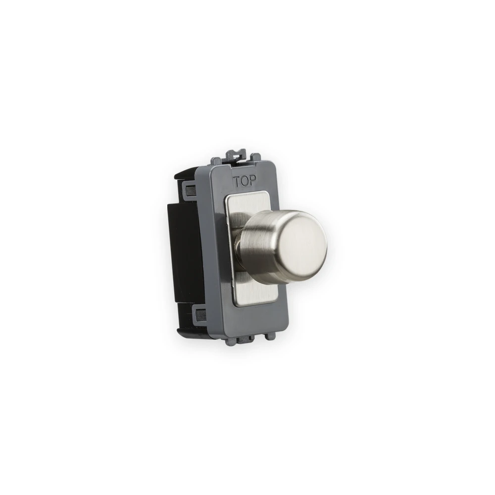 Knightsbridge 6A 1G 2-Way Dummy Dimmer Module - Brushed Chrome (GDM022BC) Knightsbridge 6A 1G 2-Way Dummy Dimmer Module - Brushed Chrome (GDM022BC)
