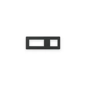 Knightsbridge 6G Modular Faceplate (2G + 4G) - Anthracite