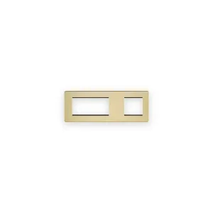 Knightsbridge 6G Modular Faceplate (2G + 4G) - Polished Brass