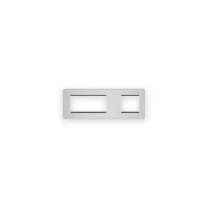 Knightsbridge 6G Modular Faceplate (2G + 4G) - Polished Chrome