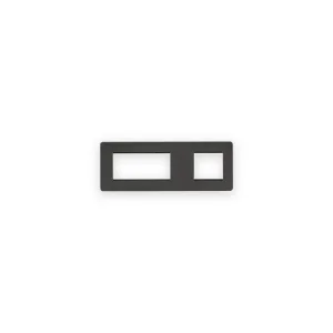 Knightsbridge 6G Modular Faceplate (2G + 4G) - Smoked Bronze
