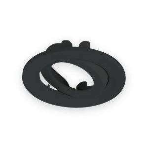 Knightsbridge black tilt bezel with mounting tabs for VFR8 LED IP20 downlights