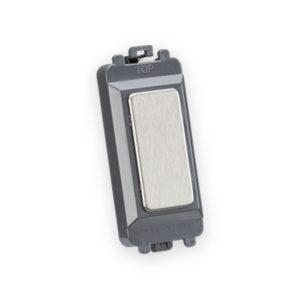 Knightsbridge Blank Grid Module - Brushed Chrome