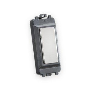 Knightsbridge Blank Grid Module - Polished Chrome