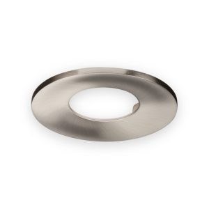 Knightsbridge brushed chrome bezel with inner retaining tab for VFR and VFR8 fixed downlights