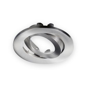 Knightsbridge brushed chrome tilt bezel with mounting tabs for VFR8 LED IP20 downlights