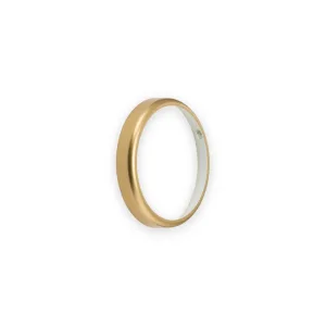 Knightsbridge matt brass bulkhead bezel with pale inner return