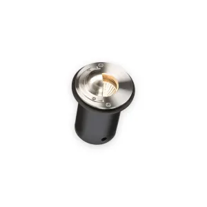 Knightsbridge CAPWGU IP65 230V Round Stainless Steel Walkover Ground Light with Half-Lip Cover