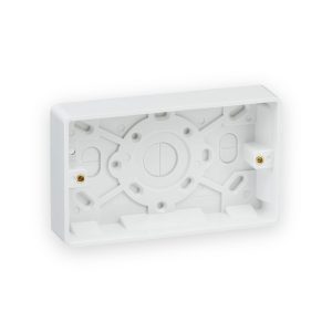 Knightsbridge Double 25mm Pattress Box