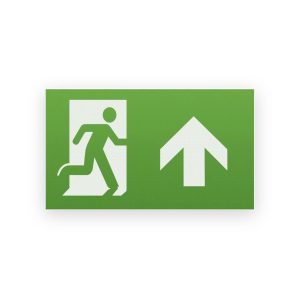 Knightsbridge EMEXITL2 Running Man Legend (Kit Ff 2) With Upward Facing Arrow For EMEXIT / EMLREC / EMLSUS / EMXST