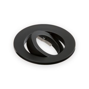 Knightsbridge black tilt bezel with mounting bar for EVOT and EVOXLT downlights