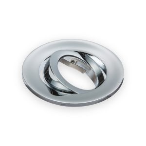 Knightsbridge chrome tilt bezel with mounting bar for EVOT and EVOXLT downlights
