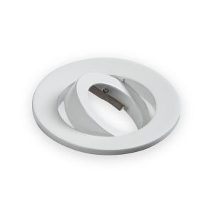 Knightsbridge white tilt bezel with mounting bar for EVOT and EVOXLT downlights