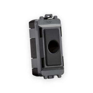 Knightsbridge Flex Outlet Module (Up to 10mm) - Anthracite