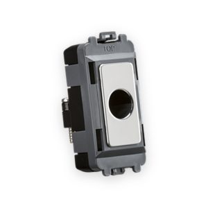 Knightsbridge Flex Outlet Module (Up To 10mm) - Polished Chrome