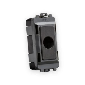 Knightsbridge Flex Outlet Module (Up to 10mm) - Smoked Bronze