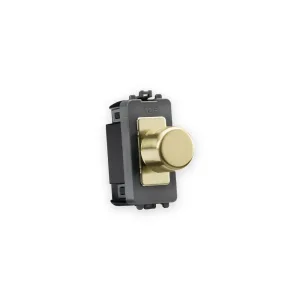 Knightsbridge GDM1501BB 2-Way 10-150W (5-150W LED) Intelligent Dimmer - Brushed Brass