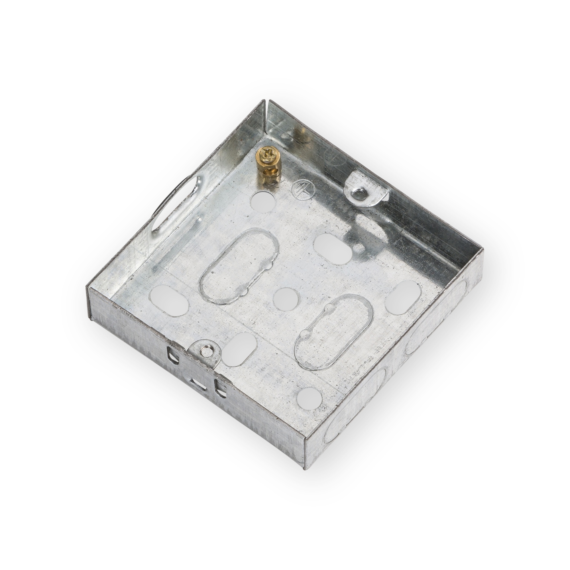 knightsbridge-gsk16-galvanised-steel-box Knightsbridge 1G 16mm Galvanised Steel Box - GSK16