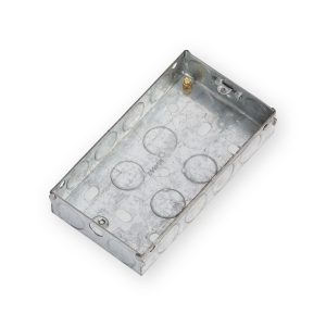 Knightsbridge 2G 25mm Galvanised Steel Box - GSK225