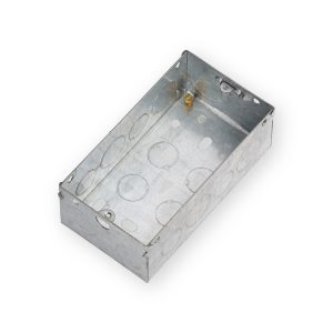 Knightsbridge 2G 47mm Galvanised Steel Box - GSK247