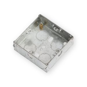 Knightsbridge 1G 25mm Galvanised Steel Box - GSK25
