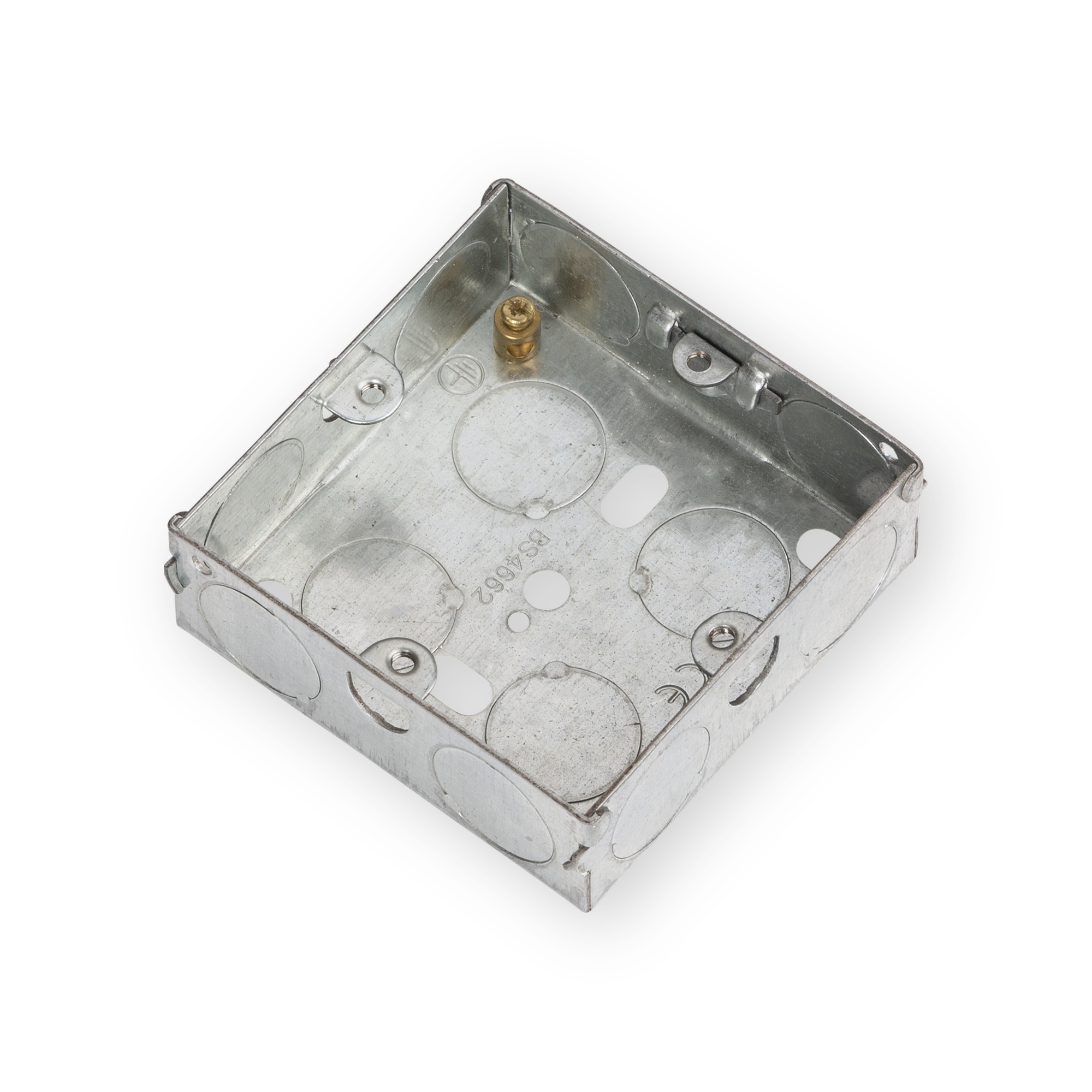 knightsbridge-gsk25-galvanised-steel-box Knightsbridge 1G 25mm Galvanised Steel Box - GSK25