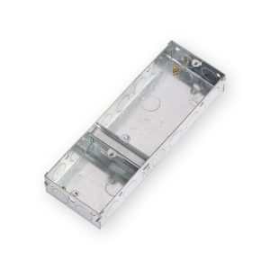 Knightsbridge 3G 35mm Single Plus Double Galvanised Steel Box - GSK335D