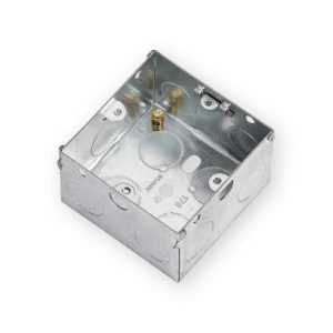 Knightsbridge 1G 47mm Galvanised Steel Box - GSK47