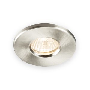 Knightsbridge GU10 Recessed Downlight in Brushed Chrome