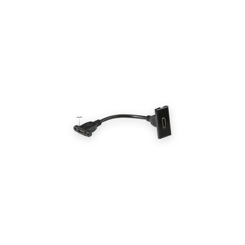 Knightsbridge HDMI outlet module 25 x 50mm - black Knightsbridge HDMI outlet module 25 x 50mm - black